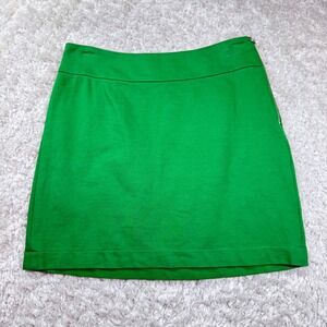 Banana Republic Petite Green Mini Skirt Women's 2P Career Resort Party Colorful